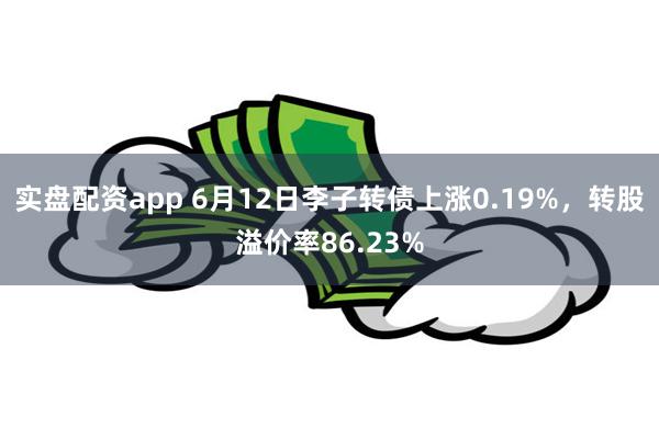 实盘配资app 6月12日李子转债上涨0.19%，转股溢价率86.23%