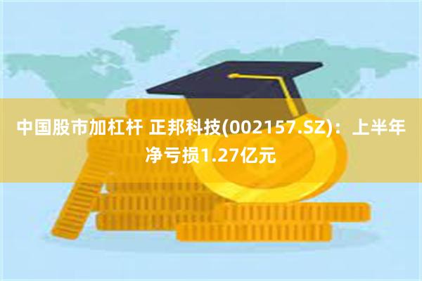 中国股市加杠杆 正邦科技(002157.SZ)：上半年净亏损1.27亿元