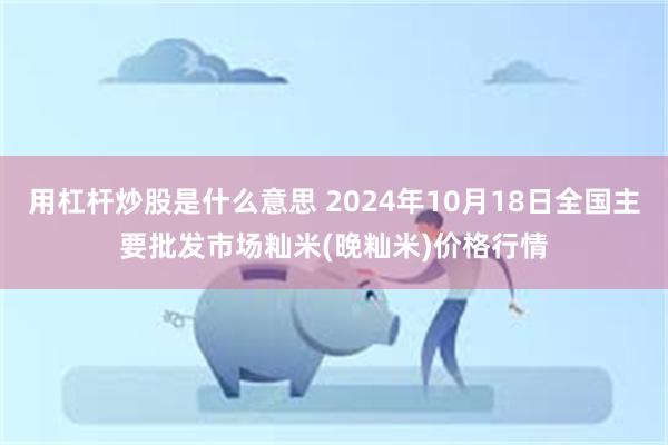 用杠杆炒股是什么意思 2024年10月18日全国主要批发市场籼米(晚籼米)价格行情