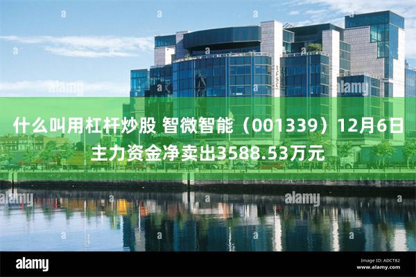 什么叫用杠杆炒股 智微智能（001339）12月6日主力资金净卖出3588.53万元